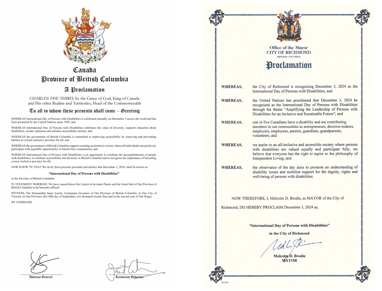 A row of 2 logos, on the left it is showing the Sing Tao Charitable Foundation Logo: Chinese text in blue colour for Sing Tao, and gret colour for smaller font on the second row for Charitable Foundation, with 3-quarter of a heart shape iwth outline only. The logo on the right is the RCD Chinese Support Group Logo: in red text of the words, no graphic