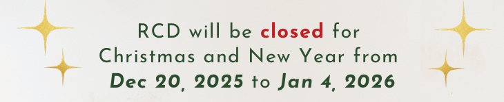 RCD is closed from Dec 20, 2025 to Jan 4, 2026